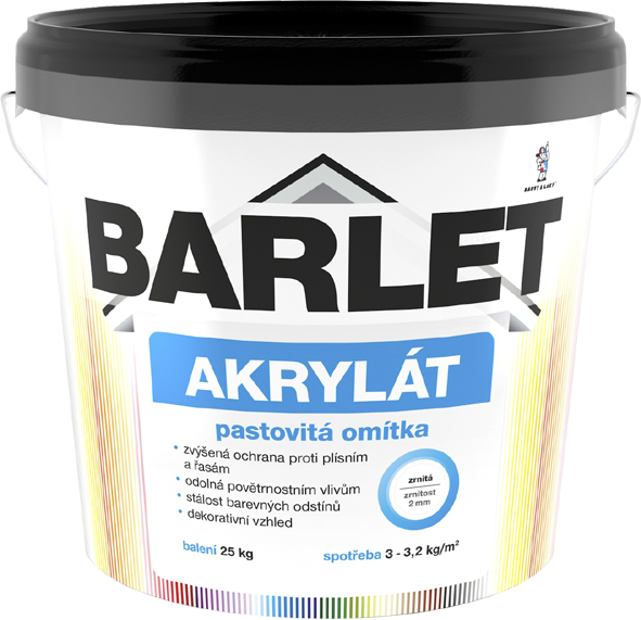 BARLET OMITKA AKRYLAT ZRNITA 2MM