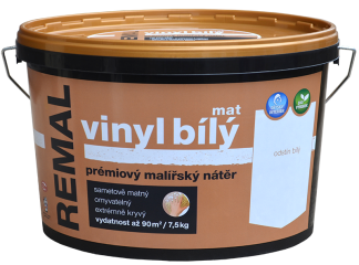 REMAL VINYL BÍLÝ MAT